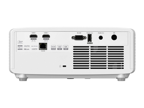 Лазерный проектор Optoma [ZH450] DLP FullHD(1920*1080),4500 ANSI lm;300000:1;Zoom 1,6x;TR 1.4-2.24:1;Lens Shift;HDMI x2; AudioOUT x1 Jack3.5mm; USB-A 1.5A; RS232;RJ45; 15W mono; 32dB; 3kg белый (A9PD7L321AZ1 / E9PD7L321EZ1)