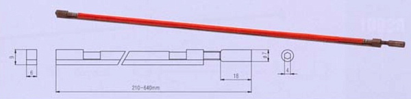 RD-003-580 Анкерный стержень, 580мм, Metallor
