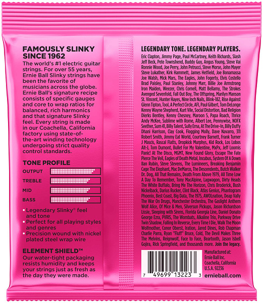 ERNIE BALL 3223 Nickel Wound Slinky Super 3 Pack 9-42 - Струны для электрогитары