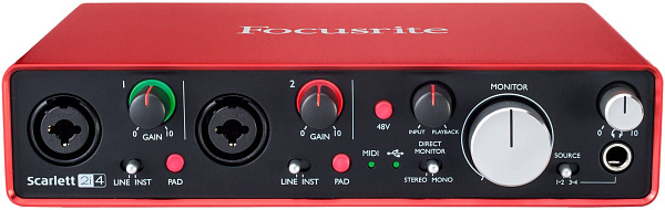 FOCUSRITE Scarlett 2i4 2nd Gen - Звуковая карта