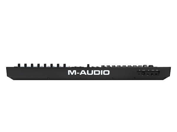 MIDI клавиатура [OXYGENPRO49] M-audio [Oxygen Pro 49] 49 клавиш, 8 энкодеров, 9 фейдеров, 16 пэдов, 12 кнопок управления, колеса высоты тона и модуляции, smart control, auto-mapping, встроенный арпеджиатор, 1/4" Jack вход для педали сустейна, MIDI выход