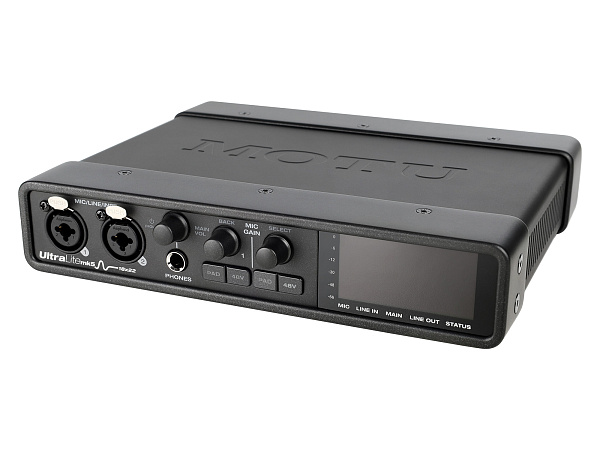 Аудиоинтерфейс USB [8453] Motu [UltraLite-mk5] АЦП/ЦАП: 24бит/192кГц, ЦАП ESS Sabre32, 120 дБ, THD+N: -114 дБ, 2xCombo XLR/TRS, 1/4" TRS, RCA S/PDIF, ADAT Toslink, MIDI, USB-C