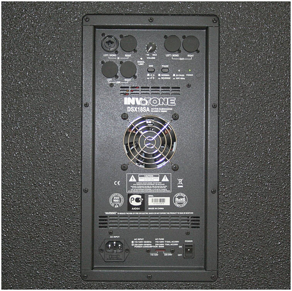 INVOTONE DSX18SA - активный сабвуфер, 18", 1000 Вт, 40-120 Гц, 129 дБ SPL