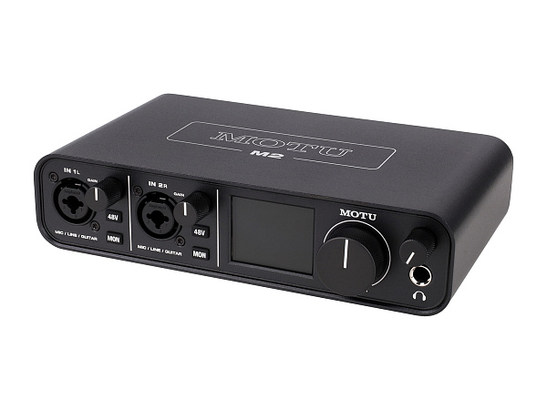 Аудиоинтерфейс USB [3120/3121] Motu [M2] АЦП/ЦАП: 24 бит/192 кГц, ЦАП ESS Sabre32 Ultra, 120 дБ, THD+N: -110 дБ, 2xCombo XLR/TRS микр./инстр. Входа / 2xRCA выхода, 2x1/4" TRS Jack выхода, 1/4" TRS Jack выход для наушников, MIDI вход/выход, USB-C