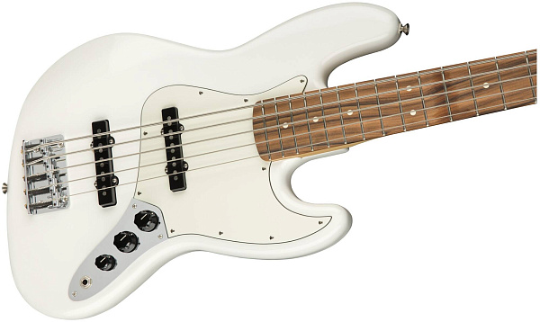 FENDER PLAYER JAZZ BASS V PF PWT Бас-гитара 5-и струнная, цвет белый