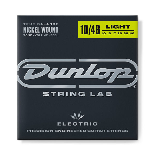 Dunlop DEN1046 - Струны для электрогитары 10-46, Medium, никелированные