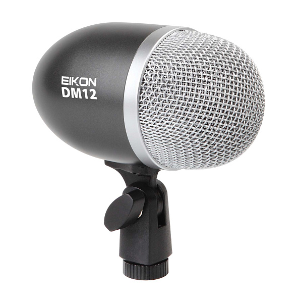 Комплект из 8-ми инструментальных микрофонов EIKON [DMH8XL] динам. суперкардиоидный DM12 (бас-барабан) - 1 шт., динам. кардиоидные DM1 (перкуссия) - 4 шт., конденс. направленные CM602 (тарелки) - 3 шт., в комплекте 4 держателя и ABS кейс