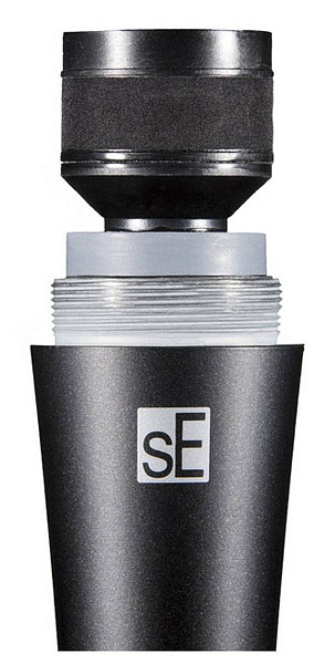 Микрофон динамический sE Electronics [V3] 50 Гц - 16 кГц, кардиоида, комплектация: микрофонный зажим, адаптер с резьбой, чёрная ветрозащита, транспортировочный чехол на молнии