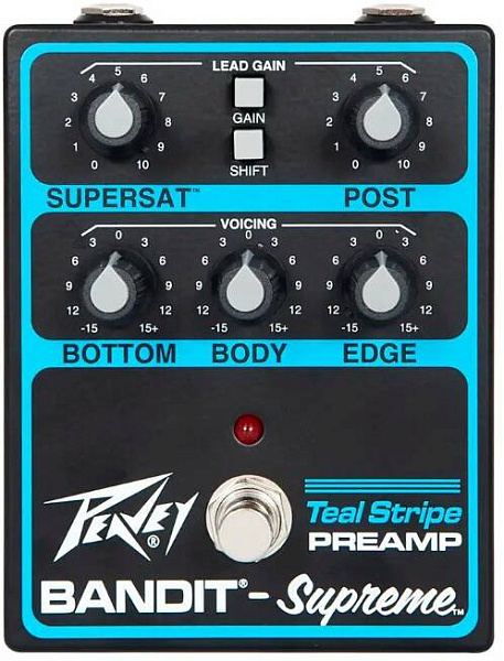 PEAVEY Bandit Supreme Teal Stripe Preamp - Педаль эффектов