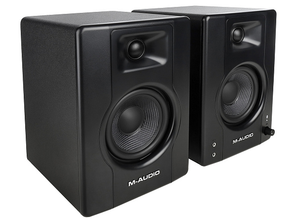 Акустическая система [BX4PAIRBTXEU] M-audio [BX4 BT (пара)] (активный+пассивный), 2-х полосные, 25 Вт, 69-22000 Гц, 4,5"+1", входы: 2x1/4"линейный вход, 2xRCA линейный вход, Bluetooth