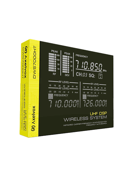 Микрофонная радиосистема Axelvox [DWS7000HT (ST Bundle)] UHF 710-726 MHz, 32 канала, LCD дисплей, ИК порт, ручной микрофон