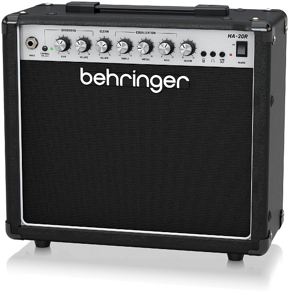 BEHRINGER HA-20R 2-х канальный гитарный комбо 8' 20Вт, пружинным ревербератором...