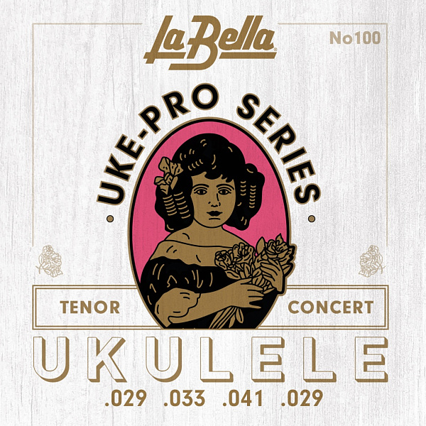 100 Uke-Pro Комплект струн для концертного/тенор укулеле, La Bella