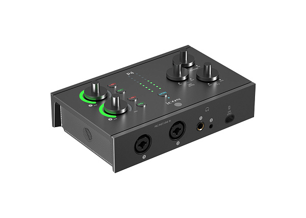 Аудиоинтерфейс USB [110307A3002] Icon [Panel 4] АЦП/ЦАП 24 бит/192 кГц, 2xCombo XLR/TRS микр./инстр. входа, 1/8" TRS AirMic вход, 2x1/4" TRS лин. выхода, 1/4" TRS, 1/8" TRS выходы для наушников, USB-C 2.0 для комп., USB-C для питания, USB-C UNI OTG