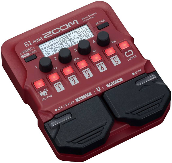 ZOOM B1 FOUR басовый процессор мультиэффектов