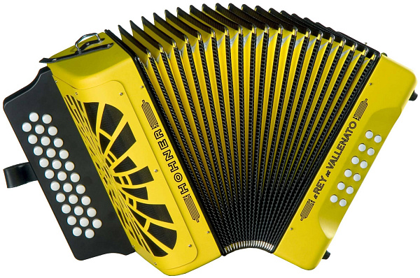 HOHNER El Rey del Vallenato BbEbAb yellow - Аккордеон диатонический