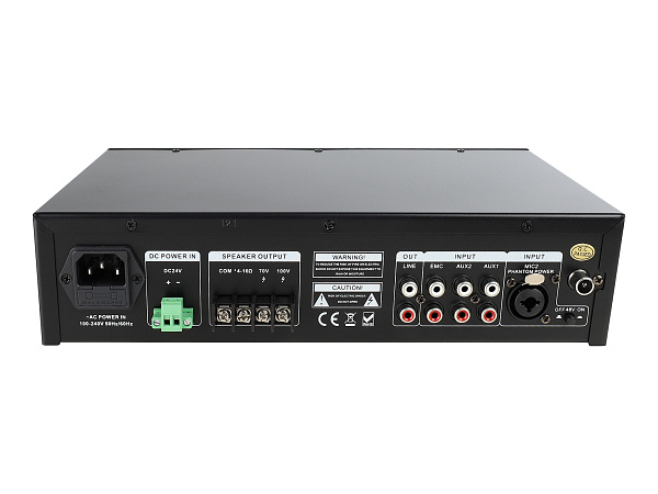 Микшер-усилитель Intrend [ITMXAMP-60MT] MP3, FM тюнер, USB, Bluetooth, 2хMic/3хLine входы, 1хLine выход,60 Вт, 4/8Ом/100V, IR-пульт в комплекте