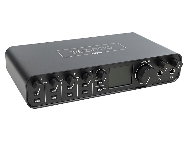 Аудиоинтерфейс USB [3160/3161] Motu [M6] АЦП/ЦАП: 24 бит/192 кГц, ЦАП ESS Sabre32 Ultra, дин. диапазон: 120 дБ, THD+N: -110 дБ, 4xCombo XLR/TRS, 2x1/4" TRS Jack входа / 4x1/4" TRS Jack выхода, 2x1/4" TRS Jack выхода для наушников, MIDI, USB-C