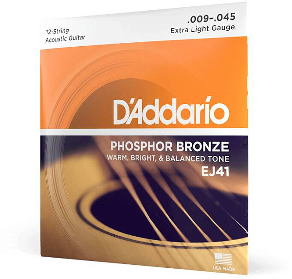 D'ADDARIO EJ41 - Струны для акустической 12-струнной гитары