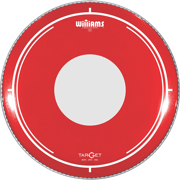RDT2-7MIL-08 Target Dot Series Red Пластик для том-барабана 8", красный, Williams