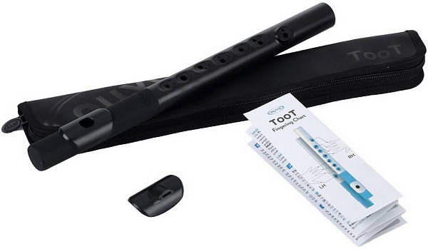 NUVO TooT (Black/Black) блок-флейта TooT, материал - пластик, цвет - чёрный,...