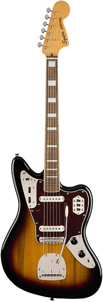 FENDER SQUIER SQ CV 70s JAGUAR LRL 3TS электрогитара, цвет санберст