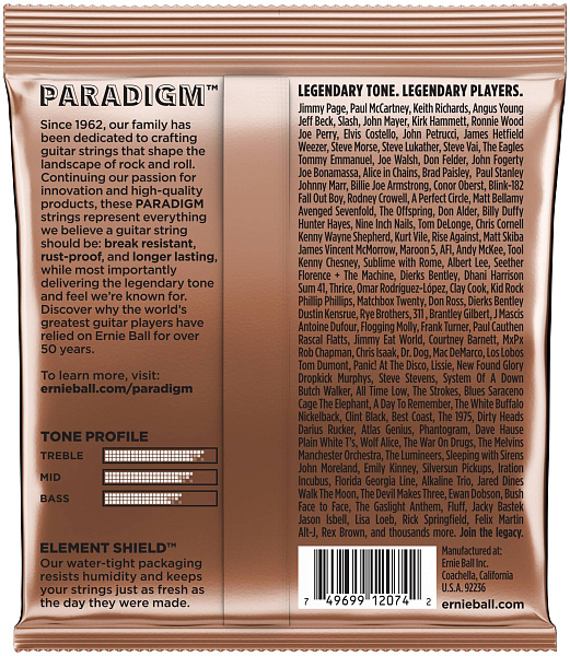 ERNIE BALL 2074 Paradigm Phosphor Bronze Medium 13-56 - Струны для акустической гитары