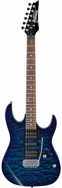 IBANEZ GRX70QAL-TBB электрогитара, 6 струн, левосторонняя, цвет - полупрозрачный...