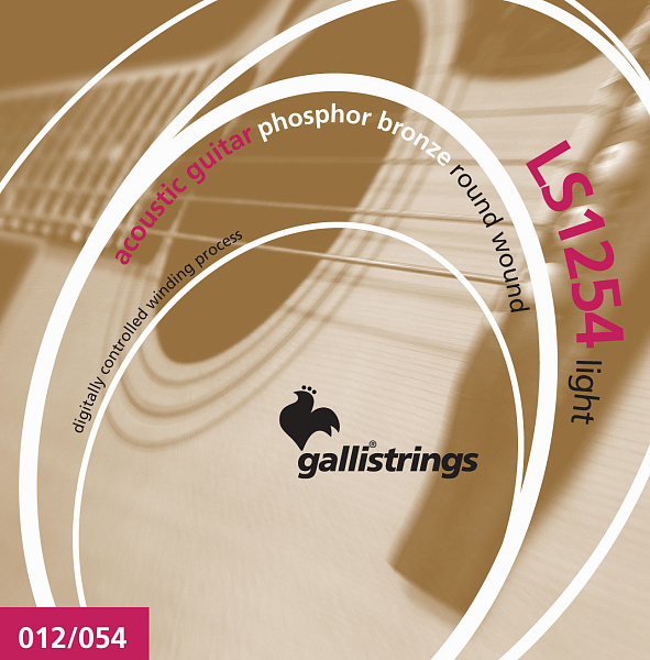 Комплект струн GALLI STRINGS [LS1254 LIGHT] для акустической гитары