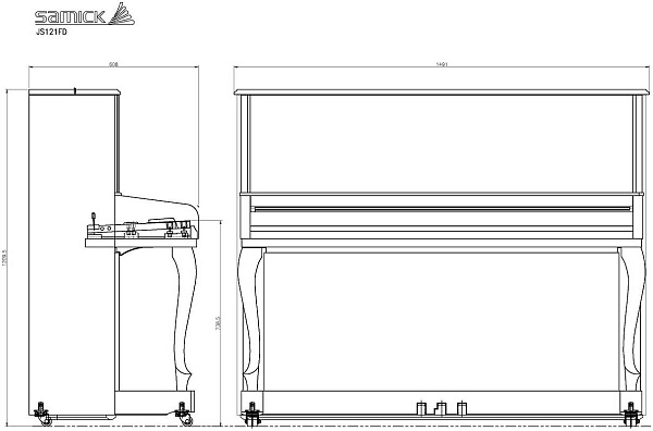 SAMICK JS121MD EBHP - Пианино акустическое