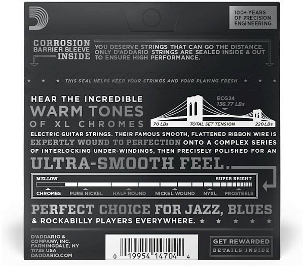 D'ADDARIO ECG24 - Струны для электрогитары