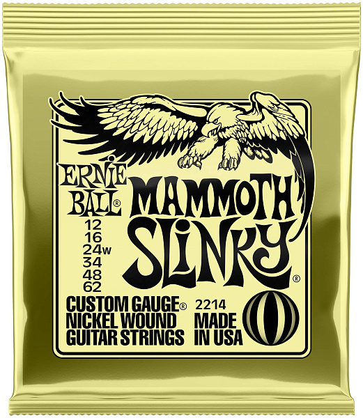 ERNIE BALL 2214 Nickel Wound Slinky Mammoth 12-62 - Струны для электрогитары
