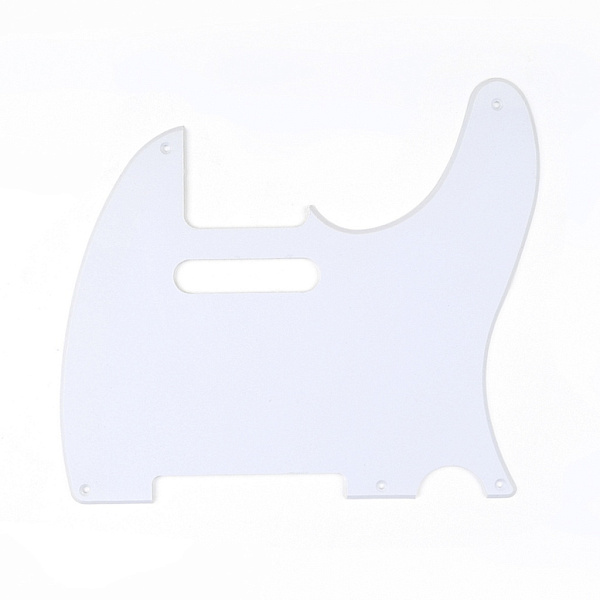 MX1410GW Пикгард для гитары Fender Telecaster, 1 слой, белая, Musiclily