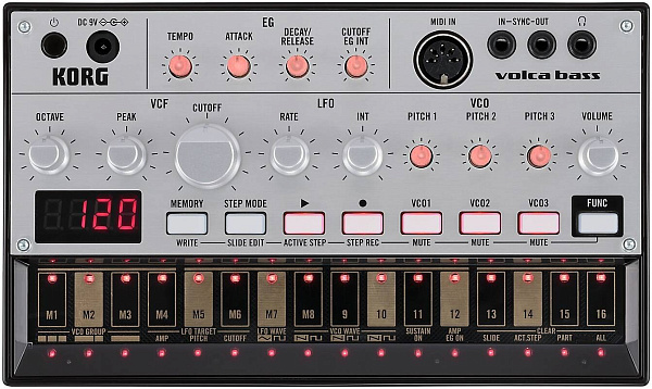 KORG volca bass - Синтезатор аналоговый