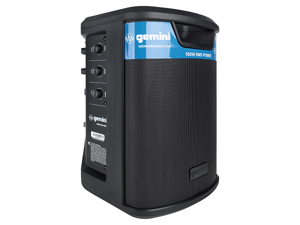 Акустическая система Gemini [GPSS-650 MKII] Активная, 2-х полосная, 50 Гц – 20 кГц, RMS/Peak 100/400 Вт, Bluetooth, TWS, EQ, Li-ion АКБ