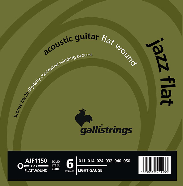 Комплект струн GALLI STRINGS [AJF1150] для акустической гитары