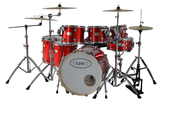 JW227-E2-MRD Барабанная установка (4 коробки), красная, TJW