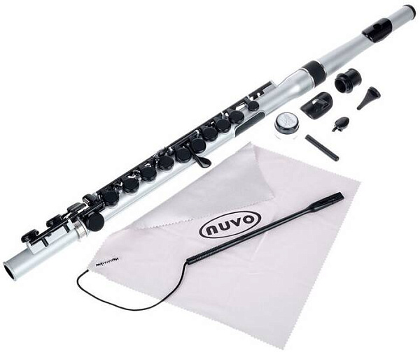 NUVO Student Flute - Silver/Black флейта, студенческая модель, материал...