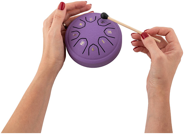 BEE DF1113 PURPLE - Барабан язычковый Глюкофон