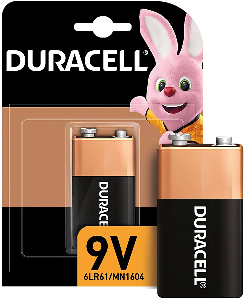 DURACELL 6LR61/6LF22 уп 1 шт - Батарейка тип 9V ("крона")