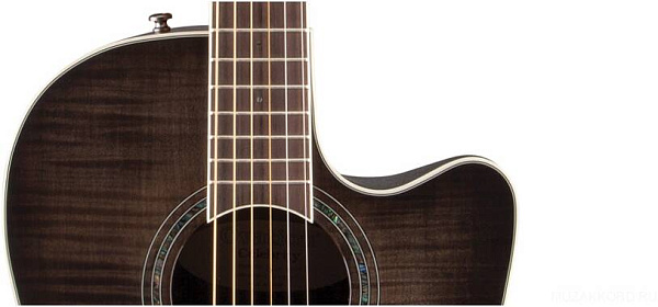 OVATION CS24P-TBBY Celebrity Standard Plus Mid Cutaway Trans Black Flame...