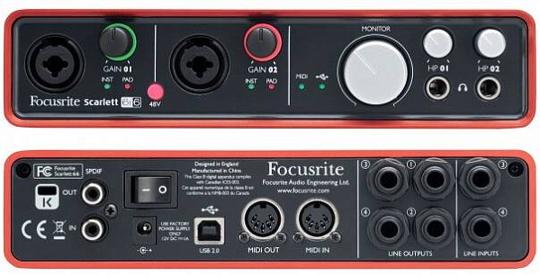 FOCUSRITE Scarlett 6i6 - Звуковая карта