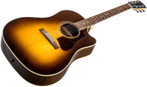 GIBSON 2018 J-45 WALNUT AG Walnut Burst - Гитара электроакустическая
