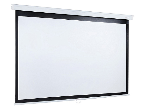 [LMP-100113CSR] Настенный экран Lumien [Master Picture CSR] 196x244см (раб.область 146х234 см) (109") MW FiberGlass черн. кайма по периметру, верх.кайма 45 см, механизм плавного возврата, возможность потолочн./настенного крепления (белый корпус) 16:10