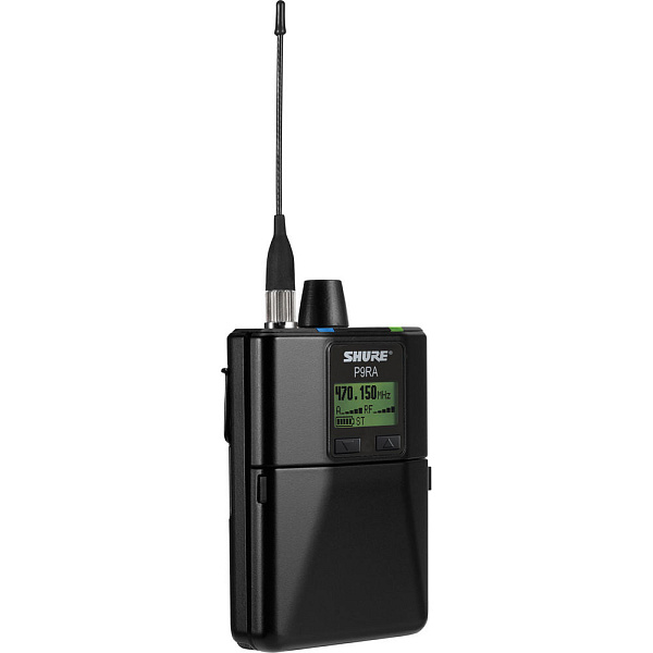 Приёмник системы персонального мониторинга PSM 900 SHURE [P9RA+=-K1E] диапазон 596-632 МГц, разъём 3.5 мм
