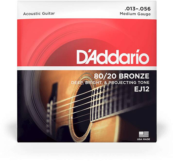 D'ADDARIO EJ12 - Струны для акустической гитары