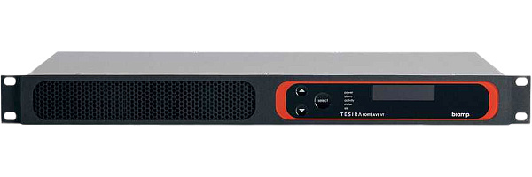 Аудиопроцессор BIAMP [TesiraFORTE AVB VT] (DSP): 12х8 (128 x 128 AVB); 12 вх. c AEC. 8 вых., 8 CH по USB, 2-канальный VoIP-интерфейс SIP (RJ-45) + телефонный интерфейс FXO (RJ-11), OLED-дисплей, Ethernet, RS-232. ПО Tesira. Logic I/O. 1U.