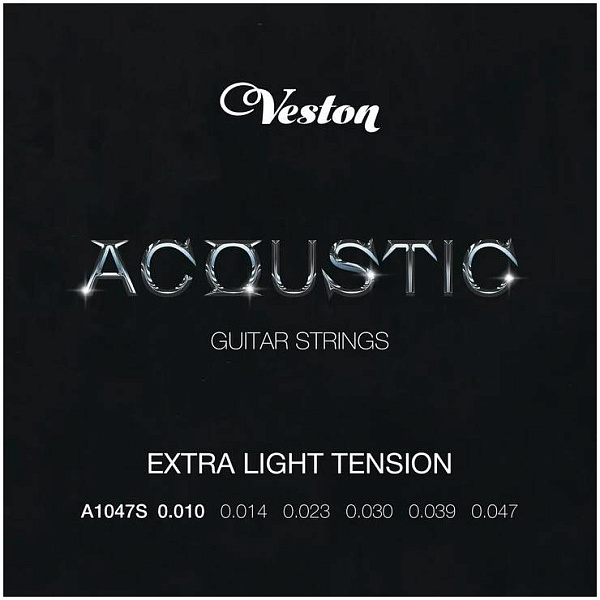 VESTON A1047 S - Струны для акустической гитары