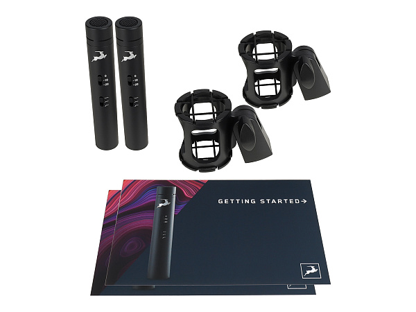 Пара микрофонов Antelope Audio [Edge Note Bundle] конденсаторные, диафрагма: 16,1 мм, кардиоида, 20 Гц - 20 кГц, уровень звукового давления: 146 дБ, соотношение сигнал-шум: 69 дБ (А), чувствительность: -42 дБ, 8 мВ/Па (+/-3 дБ), требования к питанию: фан