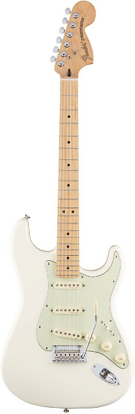 FENDER DELUXE ROADHOUSE STRAT MN Olympic White - Электрогитара